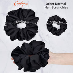 CEELGON serre-cheveux noir satin douceur qui protège les longueurs