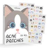 Patchs CELECARE en forme de chat hydrocolloïde pour boutons