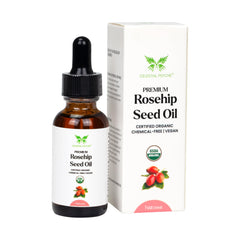 Celestial Psyché: bouteille pipette d'huile de rose musquée, hydratation naturelle.