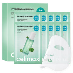 Celimax masque-serum-cica-apaise hydrate et calme la peau sensible.