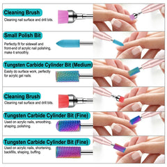 Cellentool forets ongles carbure tungstène 3 pièces, travail rapide et robuste.