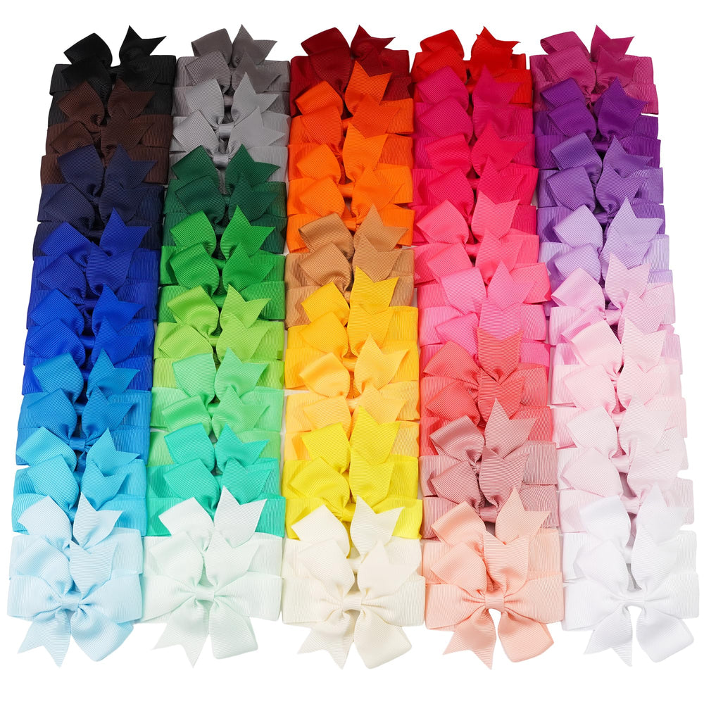Boucles pinwheel CelLot en ruban 3,5 pouces, style ludique pour petites filles.