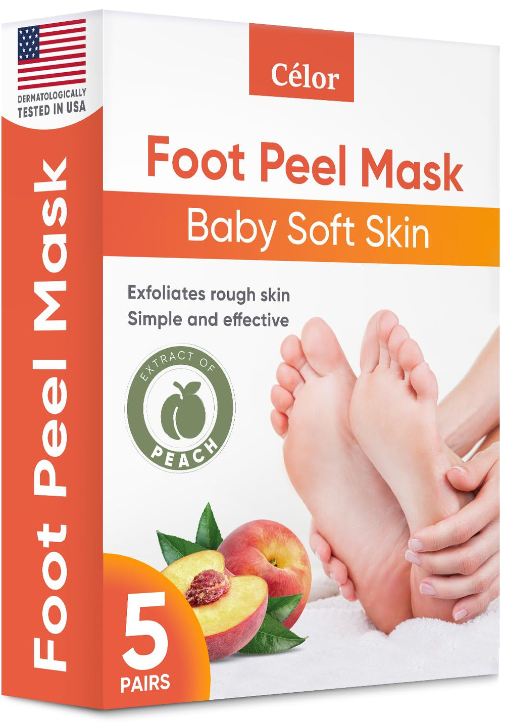 Masque peeling CÉLOR, emballage prêt à offrir un spa à domicile.