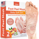 CÉLOR Masque pieds – emballage prêt à l’emploi pour soin à domicile.