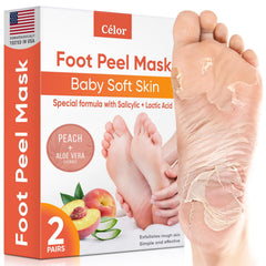 CÉLOR Masque pieds – emballage prêt à l’emploi pour soin à domicile.