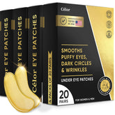 Patchs yeux Celor or doré pour un éclat subtil autour du regard.
