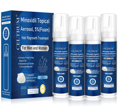 Celtrum Minoxidil Foam – bouteille 60 g, cheveux potentiellement plus denses.