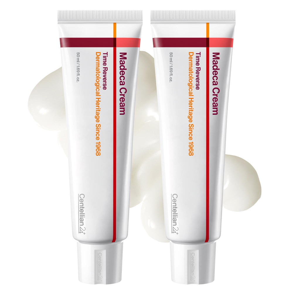 CENTELLIAN 24 Madeca Cream Time Reverse – bouteille duo pour hydratation durable.