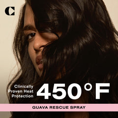 Ceremonia Guava Rescue Spray: application facile sur cheveux.