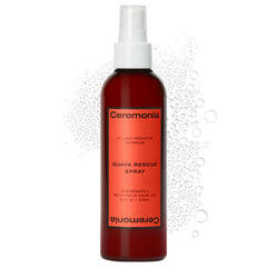 Ceremonia Guava Rescue Spray, bouteille élégante prête à démêler les cheveux en douceur.