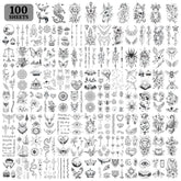 Cerlaza planches 100 feuilles de tatouages temporaires pour changer de look sans douleur.