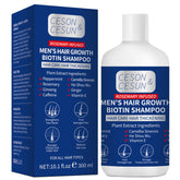 Shampoing Ceson&Cesun romarin et biotine – bouteille visible, fortifie les cheveux.