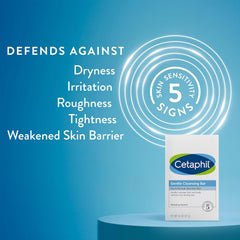 Cetaphil barre-nettoyante-douce-hypoallergenique: formulé pour les peaux sensibles.