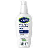 Cetaphil Crème Nuit Hydratante Visage avec acide hyaluronique, peau hydratée au réveil.