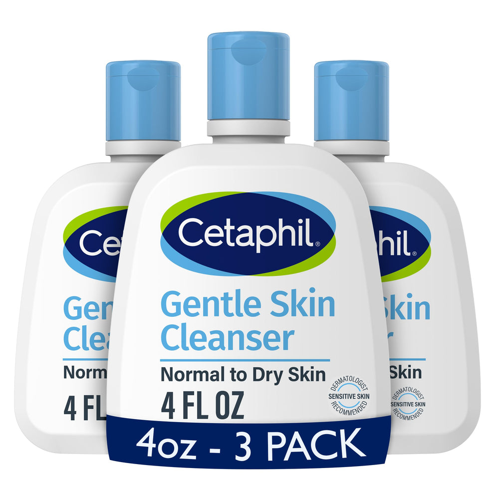 Cetaphil nettoyant doux pour la peau, bouteille visible, nettoie en douceur et hydrate la peau sensible.