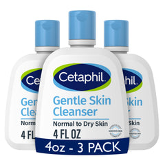 Cetaphil nettoyant doux pour la peau, bouteille visible, nettoie en douceur et hydrate la peau sensible.