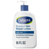 Lotion Cetaphil pour peau fissuree sur bouteille, protection et reparation