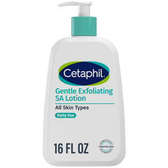Cetaphil Lotion SA Douce Exfoliante en pompe, exfolie en douceur et hydrate la peau.