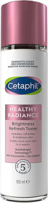 Tonique Éclat Santé Cetaphil dans sa bouteille, pour une peau plus lumineuse