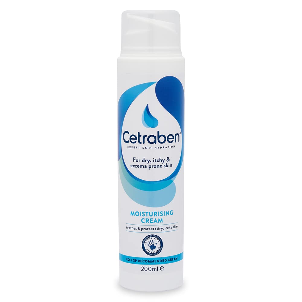Crème Cetraben 200 ml – flacon pratique pour hydrater en profondeur.