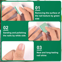 Face blanche du buffer sur ongle pour 4000 grains, brillance élevée