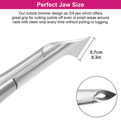 CGBE coupe-cuticules, acier inox 4CR13 assure la précision durable.