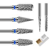 Kit CGBE de mèches pour perceuse à ongles, rangement pratique et compact.
