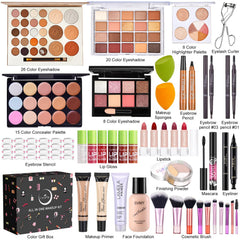 CHAFFUL kit de maquillage avec pinceaux et accessoires, conçu pour des applications précises.