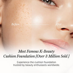 CHALLANS DE PARIS Cushion Lunar Excellence – teinte ivoire lumineuse 21, rendu naturel.