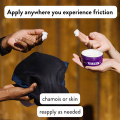 Chamois Butt'r Ultra Balm, sensation douce et protection renforcée lors des sorties chaudes.