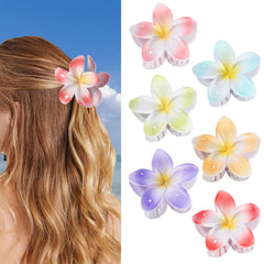 CHANDAT broches hibiscus jaune clair, tenue sûre pendant les activités quotidiennes.
