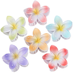CHANDAT broches hibiscus rose clair, idéale pour fixer les cheveux pendant les vacances.