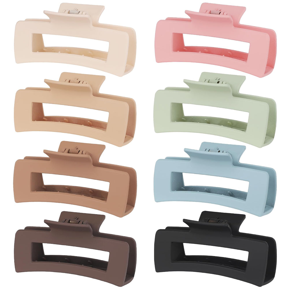 CHANDAT clips cheveux rectangle grand noir, maintien fiable pour cheveux épais au quotidien.