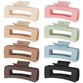 CHANDAT clips cheveux rectangle grand noir, maintien fiable pour cheveux épais au quotidien.