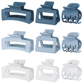 CHANDAT ensemble de 9 clips à cheveux bleus pour coiffures rapides et pratiques