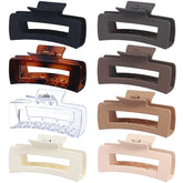 CHANDAT pince carré 4,1 pouces noir mat, maintien fiable pour cheveux épais.