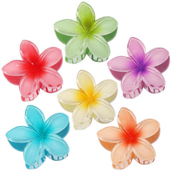 CHANDAT pinces hibiscus vertes pour cheveux, fixation fiable pour tous types de cheveux