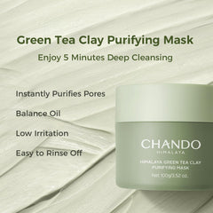 CHANDO HIMALAYA Argile verte purifiante, soin doux pour pores propres et peau équilibrée