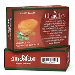 Chandrika savon solide au santal – texture naturelle pour une douche douce