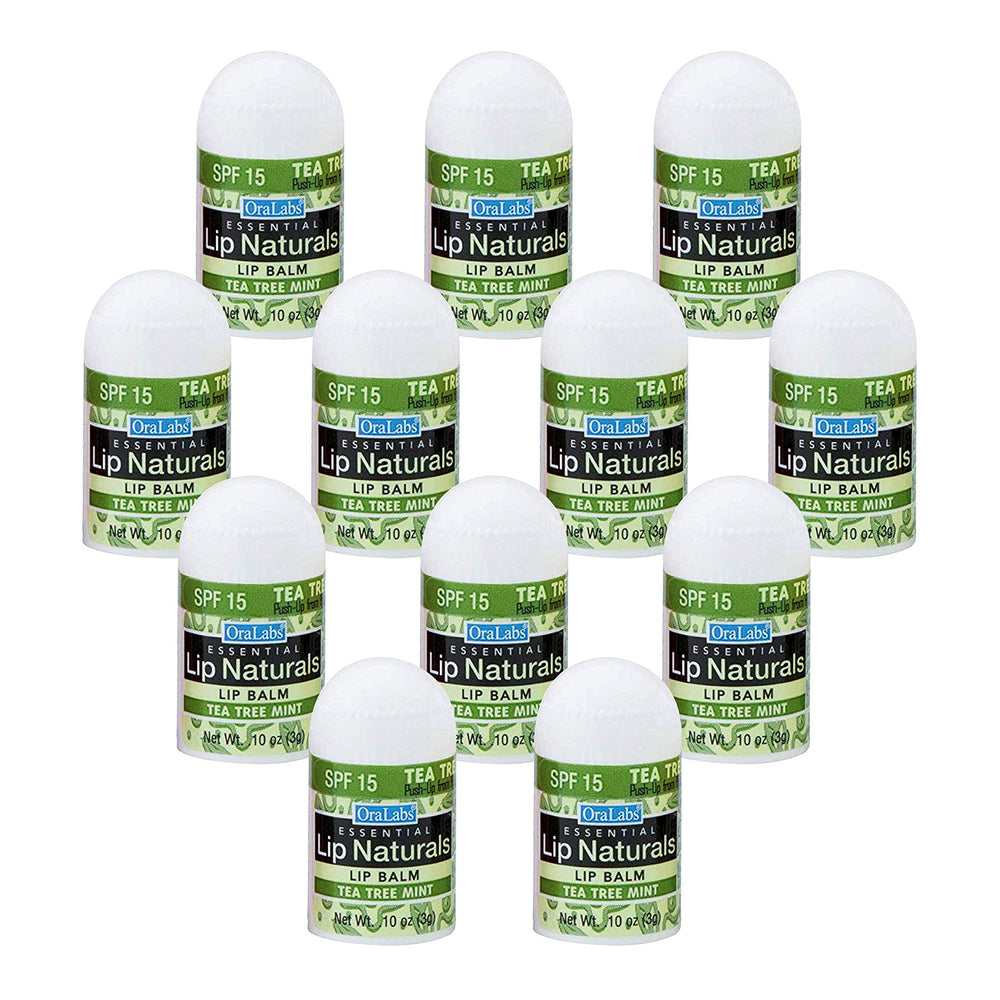 CHAP-ICE Lip Naturals mini baume lèvres arbre-à-thé SPF15 pour hydratation nomade.