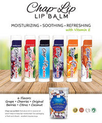 Chap-Lip baume à lèvres baies: parfum discret et hydratation rapide.