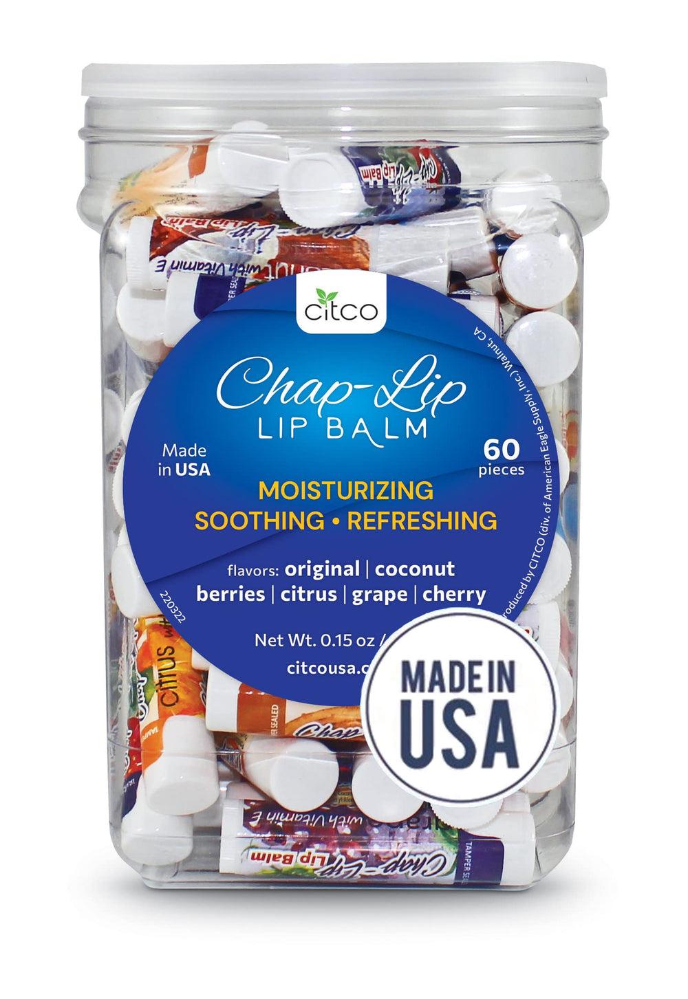 Chap-Lip baume à lèvres cerises: hydratation légère et douceur durable.