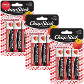 ChapStick Classic Fraise emballage pratique pour transporter en déplacement.