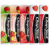 ChapStick fraise-kiwi emballage montrant le lot Remix pratique pour les déplacements.