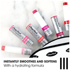 ChapStick Teinte Coral sur les lèvres, effet teinté naturel