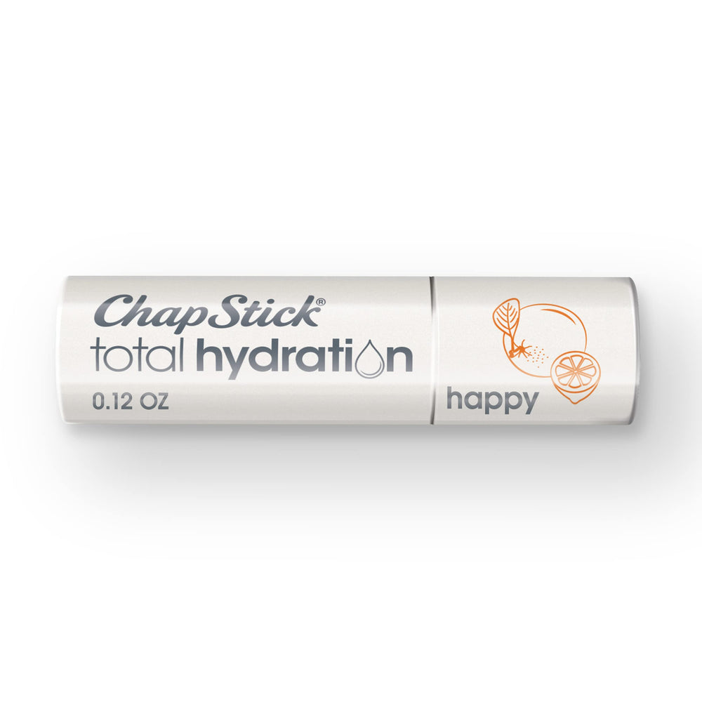 Tube ChapStick Total Hydration, baume à lèvres, hydratation rapide.