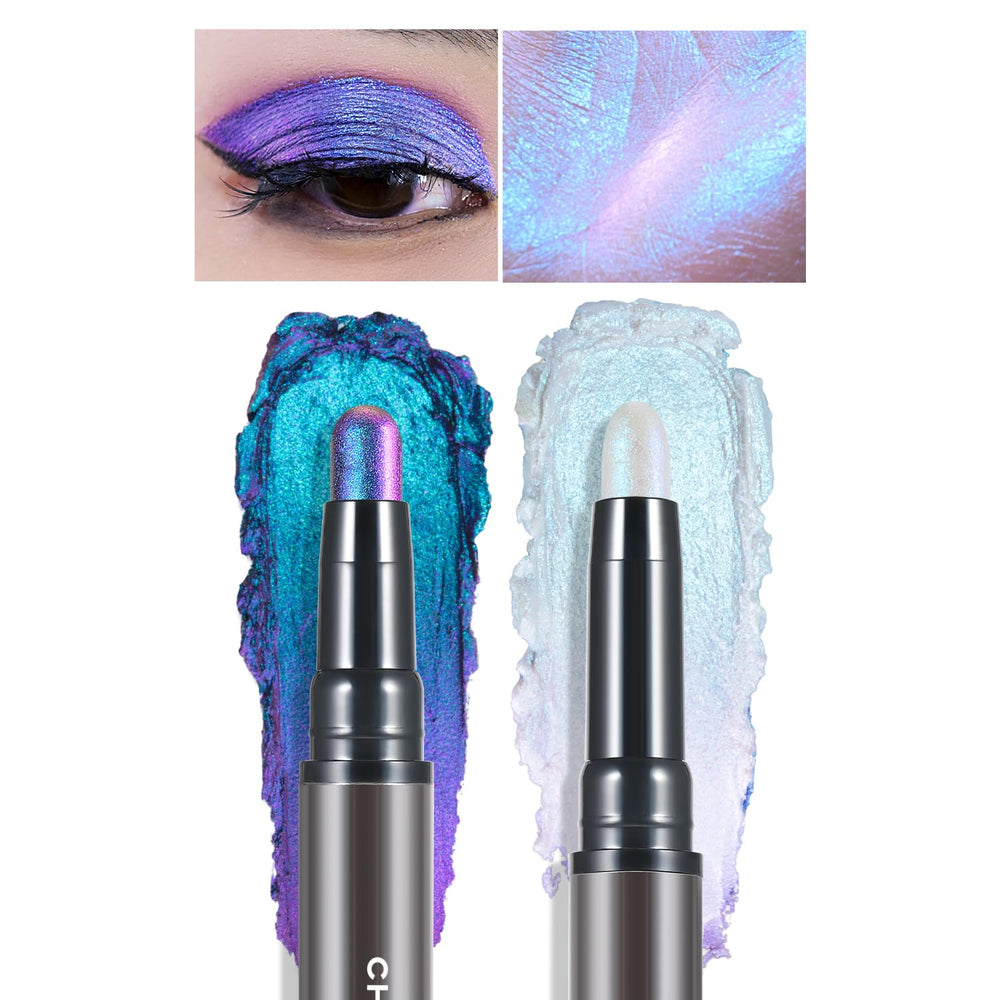 CHARMACY Multichrome 2 en 1, crayon ombre crème, application lisse et durable.