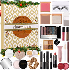 CHARMCODE Calendrier Avent Maquillage 24 Jours, découverte quotidienne de produits élégants pour la routine de fêtes.