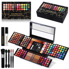 CHARMCODE kit maquillage tout-en-un avec miroir intégré, idéal pour des looks complets en déplacement.