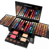 CHARMCODE Palettes ombres yeux 190 teintes avec miroir pour un maquillage précis.